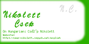 nikolett csep business card